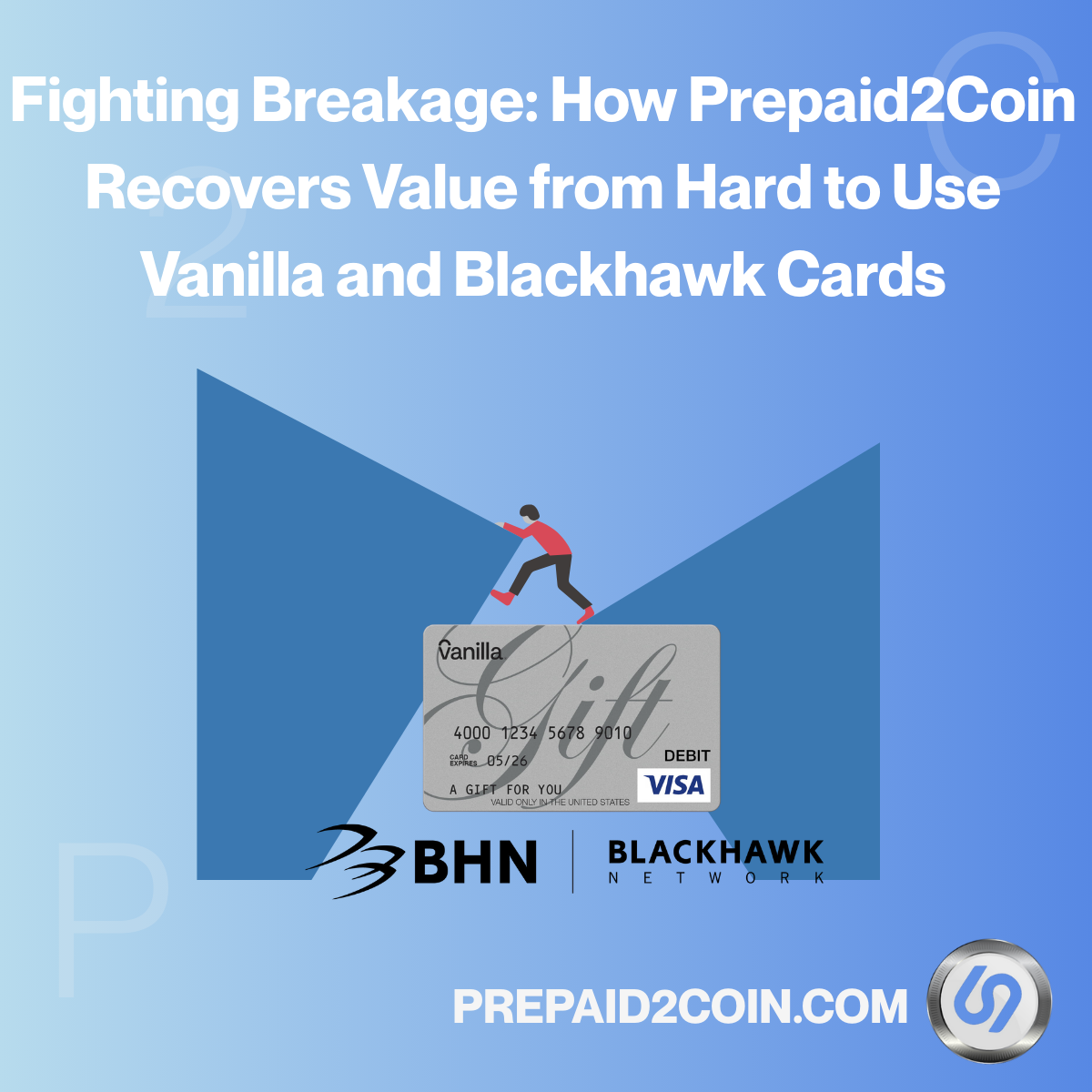 Thumbnail for Fighting Breakage: How Prepaid2Coin Recovers Value from Hard to Use Vanilla and Blackhawk Cards